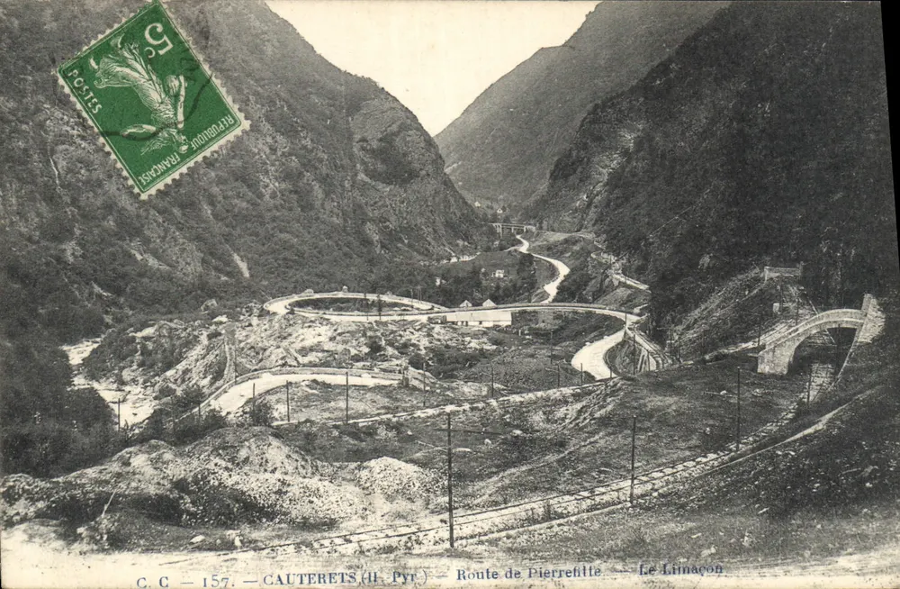 O Limacon — Estrada de Pierrefitte — Cauterets (H. Pyrénées) - Frente