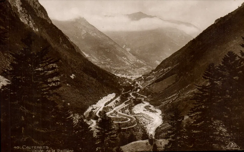 Cauterets — Vale da Paillière — 'Real-Photo' C.A.P. Strasbourg - Frente