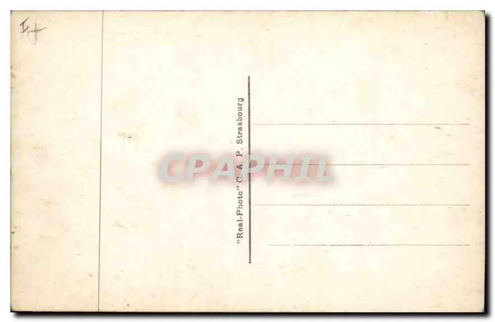 Cauterets — Vale da Paillière — 'Real-Photo' C.A.P. Strasbourg - Verso