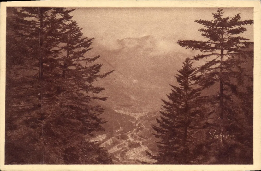 Vallei van de Raillère — Cauterets — uitgever Vahou - Voorkant