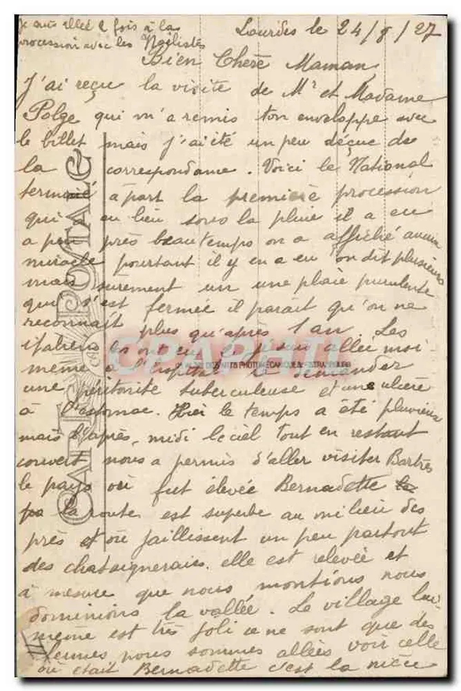 Cauterts — Thermalbad La Raillère — unbekannter Verleger, Nr. 41 - Rückseite
