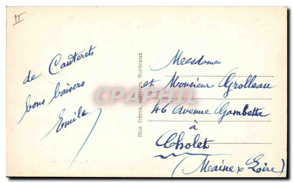 Die Pyrenäen - 107. - CAUTERETS Luftbild vom Péguère BR. - Rückseite