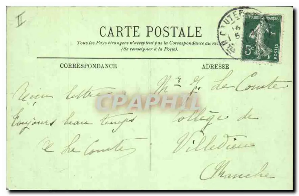 Cauterets — Le Gave — Hôtels Regina et l'Univers — LL. - Verso