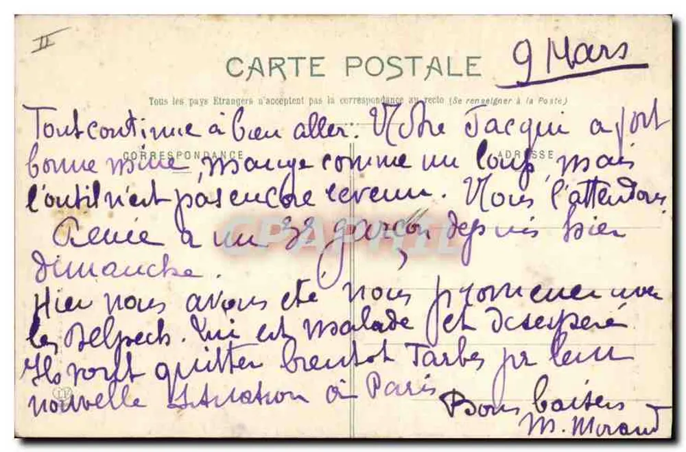 Cauterets - Wasserfall von Pré — Route du Pont d'Espagne, Verlag Phototypie Labouche Frères, Toulouse, n° 743 - Rückseite
