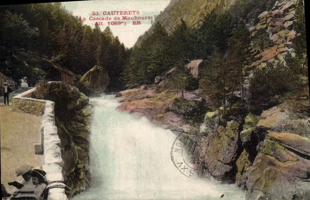Cauterets — A Cachoeira de Mauhourat — BR - Frente
