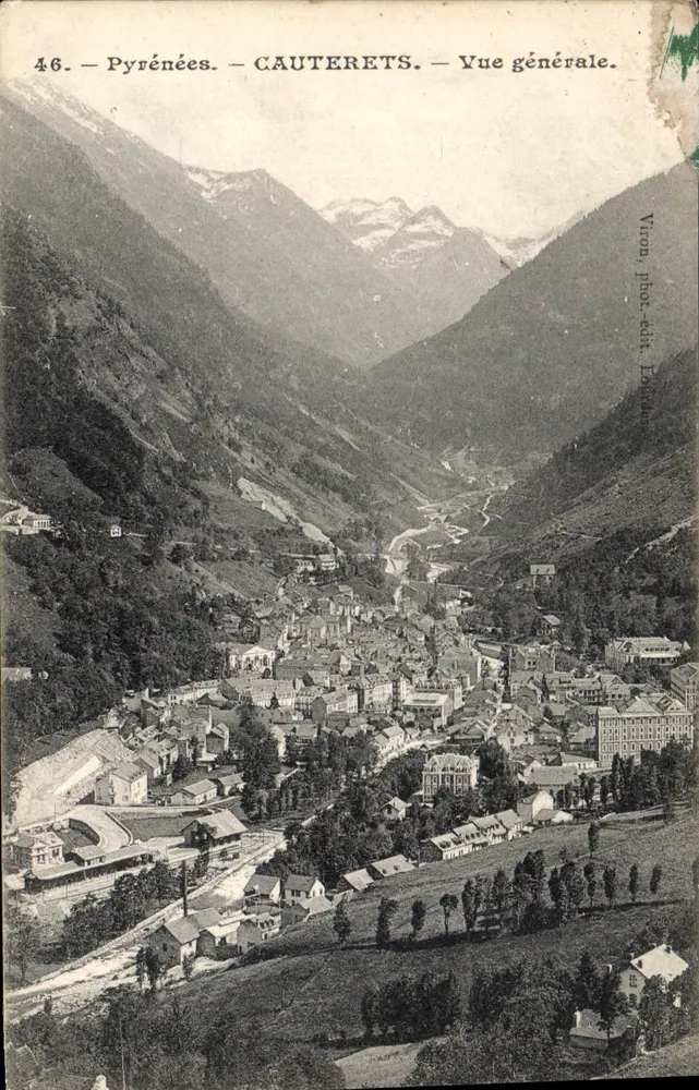 Cauterets — Vista geral — Vion, fot. edit. Lorgues - Frente
