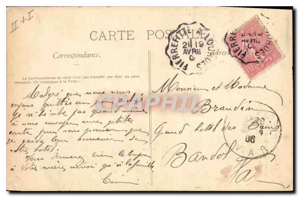 Cauterets - Mauhouurat und La Raillère — Les Pyrénées Illustrées, n° 239 - Rückseite