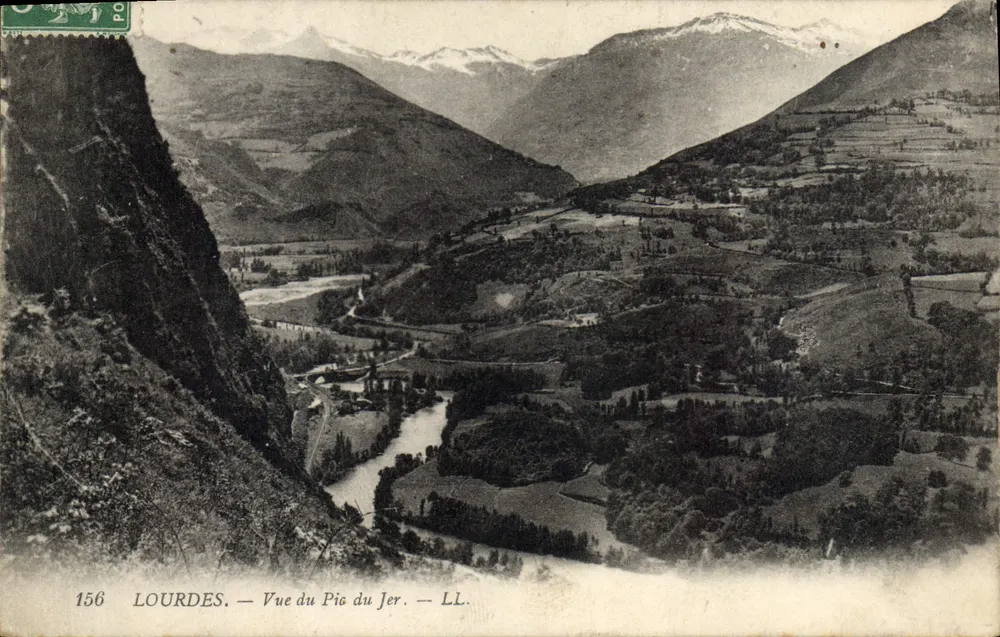 Lourdes — Vista do Pic du Jer — LL. — N° 156 - Frente
