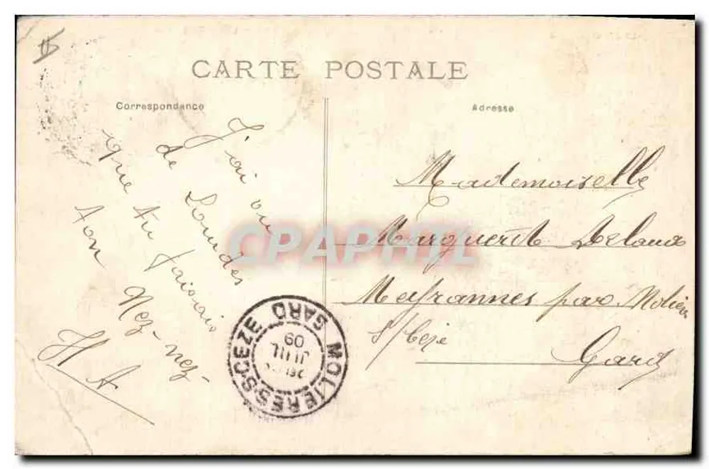 Lourdes — Vista panorâmica — Les Pyrénées, n°304 - Verso