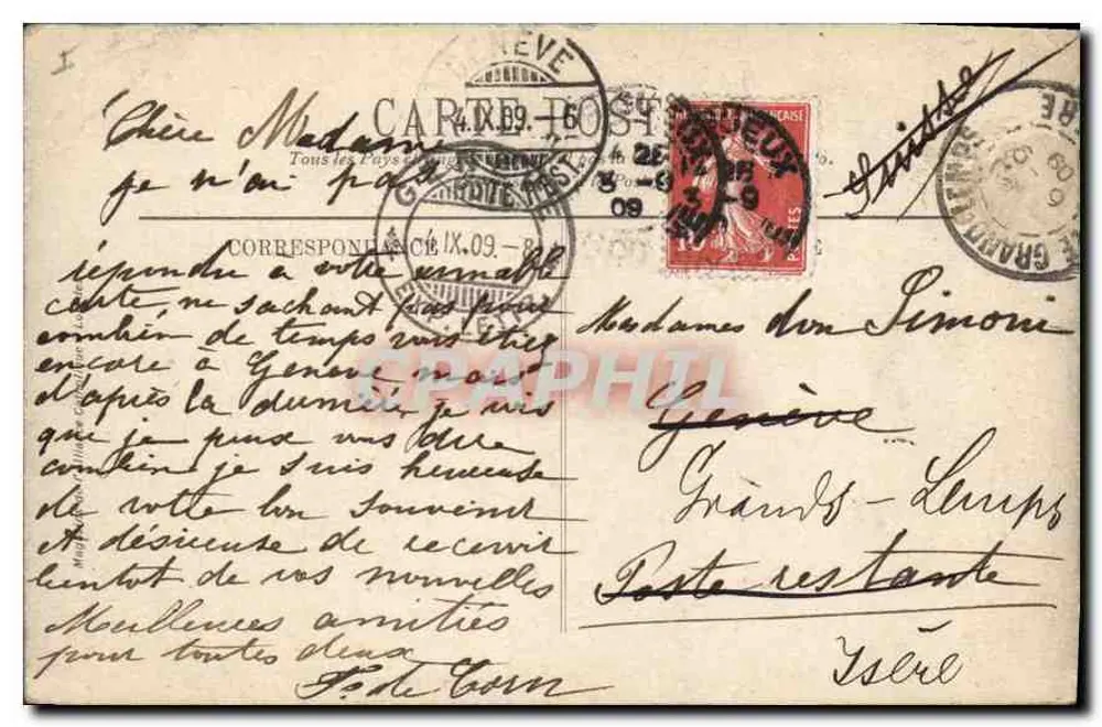 Lourdes — Le Château-Fort — éditeur imprimeur non identifié, n° 22 - Verso