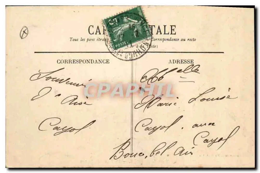 AIX-en-PROVENCE — O Palácio de Justiça — Coleção C. Martihnet - Verso
