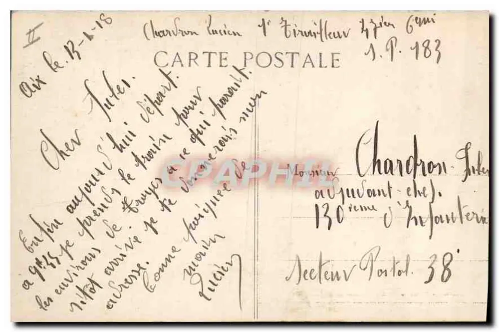 AIX-en-PROVENCE - O Palácio de Justiça — Coleção E. Jauassaud - n° 172 - Verso