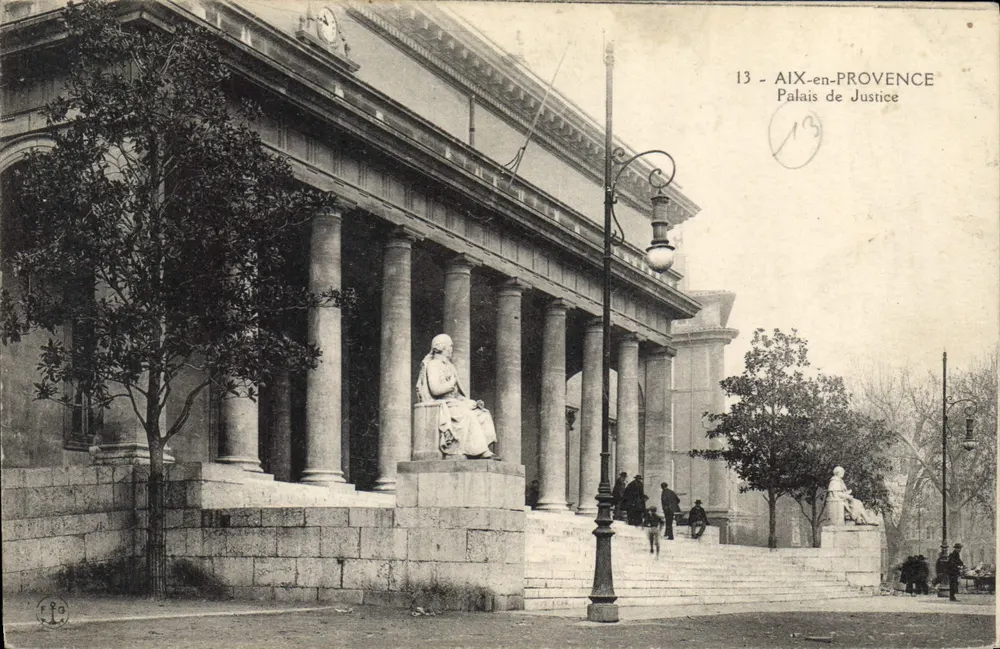 Aix-en-Provence — Palácio de Justiça — Editor F.P.O. n°13 - Frente