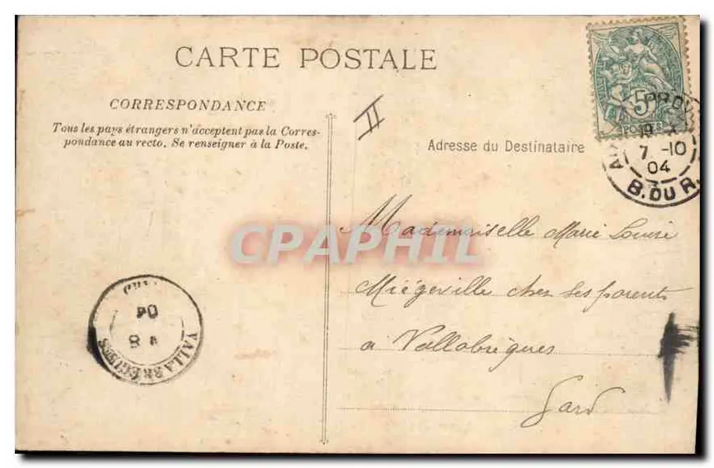 Aix-en-Provence - Ansicht des Palastes der Justiz — E. Jaussaud Verlag - n°6 - Rückseite