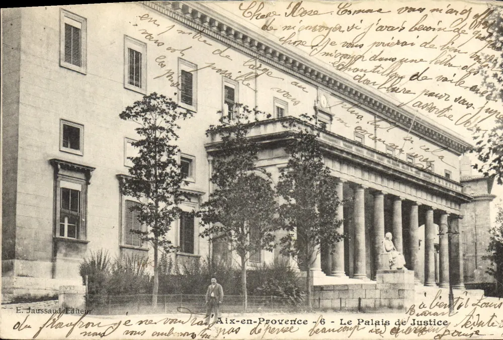 Aix-en-Provence - O Palácio de Justiça — E. Jaussaud, Editor - Frente