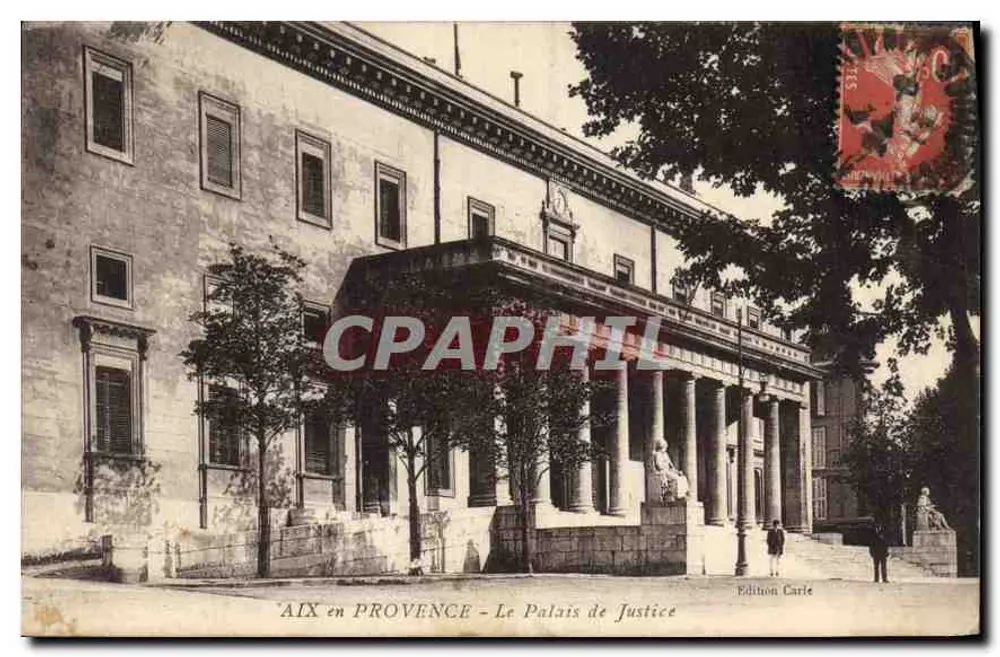 AIX en PROVENCE — O Palácio de Justiça — Edição Carle - Frente