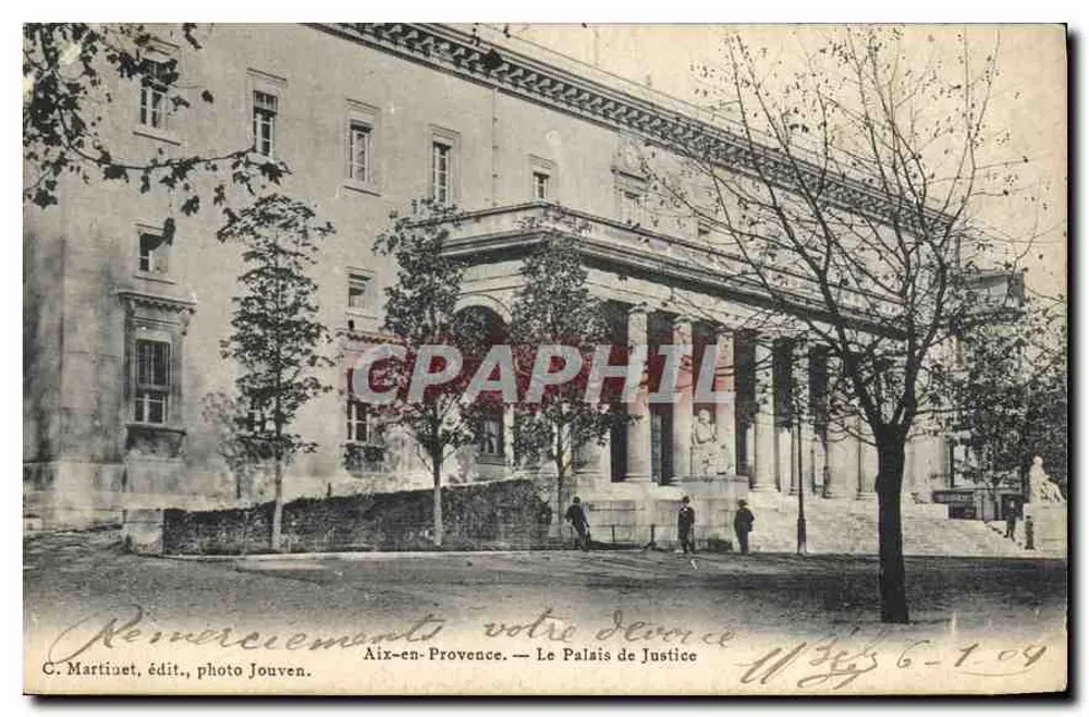Aix-en-Provence — O Palácio de Justiça — C. Martinet, editor, foto Jouven. - Frente