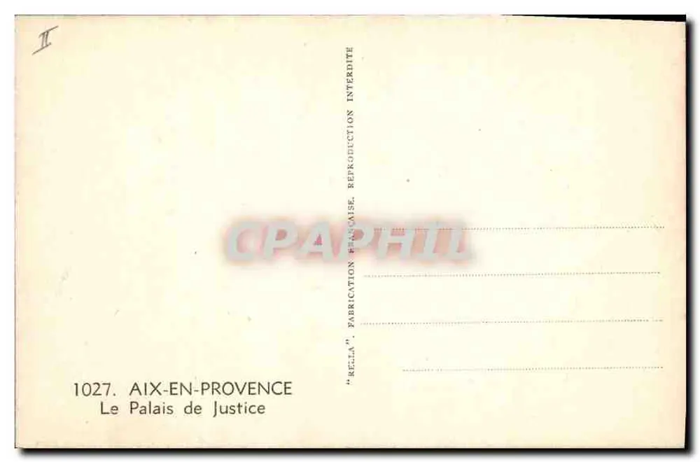 Das Gerichtsgebäude — Aix-en-Provence — Rella - Rückseite