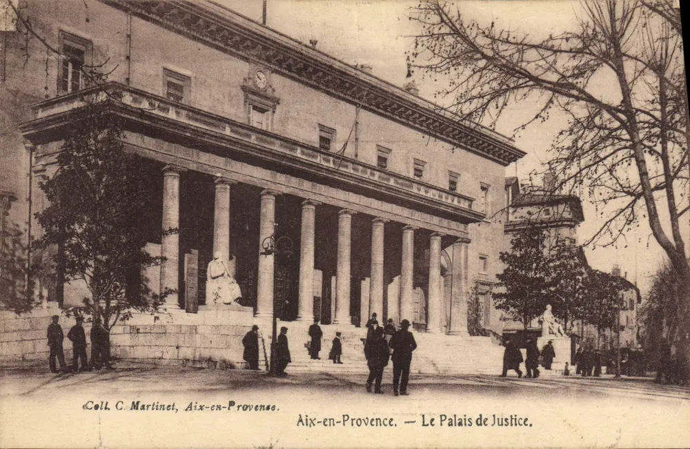 Aix-en-Provence — O Palácio de Justiça — Coll. C. Martinet - Frente