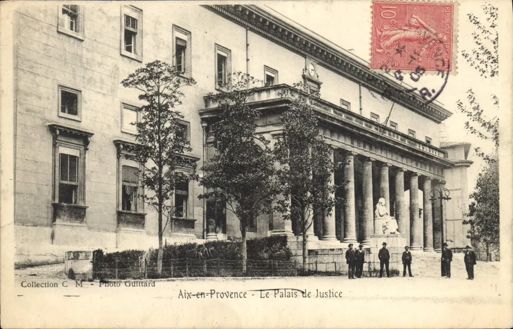 Aix-en-Provence - O Palácio de Justiça — Foto Guittard, Coleção C.M. - Frente