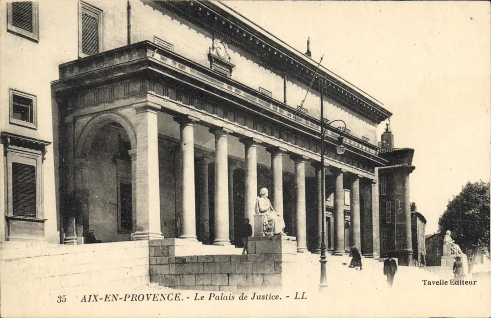AIX-EN-PROVENCE — O Palácio de Justiça — Tavelle Editeur, n°35 - Frente