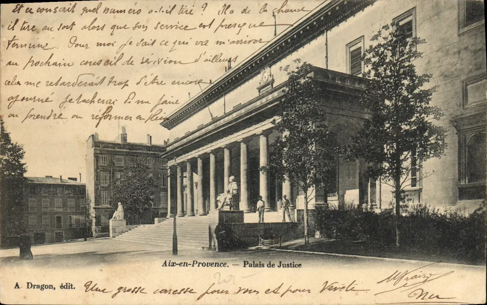 Aix-en-Provence — Palazzo di Giustizia — A. Dragon, editore - Recto