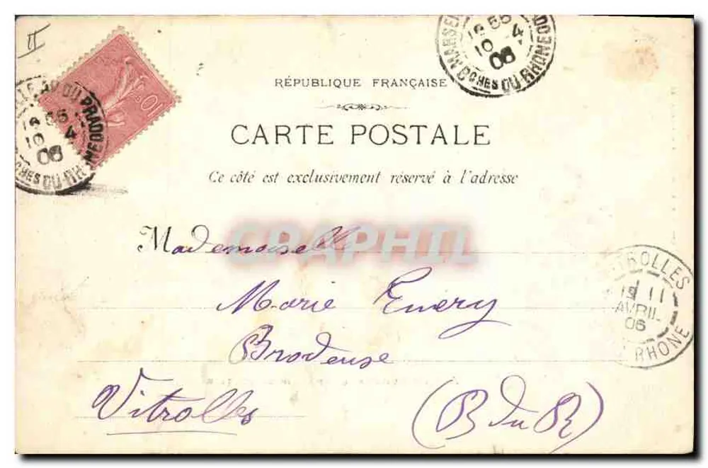 Aix-en-Provence — Palácio de Justiça — Dragon & Bourrilly - Verso