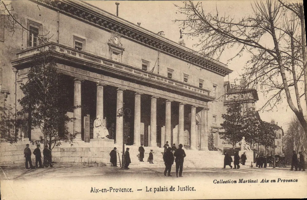 Aix-en-Provence — O palácio de Justiça — Coleção Martinet Aix en Provence - Frente