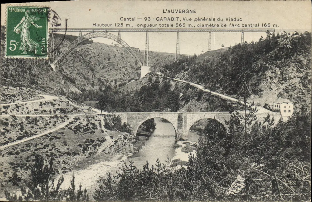 Auvergne — Viadukt von Garabit — Verleger nicht sichtbar - Vorderseite