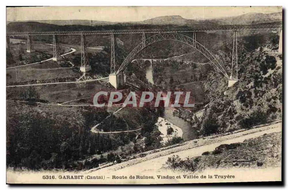 Garabit (Cantal) — Straße der Ruinen, Viadukt und Tal der Truyère — Éditions d'Art Margerit-Brémont, Le Puy - Vorderseite