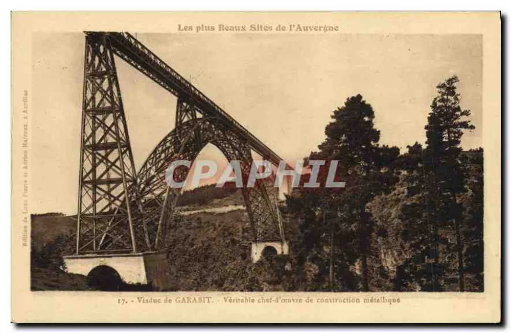 Viaduc de GARABIT — Wahrer Meisterwerks der Metallbau — Ausgabe von Laro Pierre und Arctons Materialien, Aurillac - Vorderseite