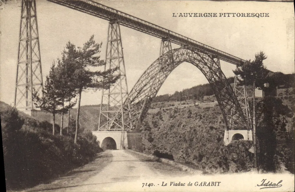 Der Viadukt von Garabit — pittoresches Auvergne — Ideal 7140 - Vorderseite