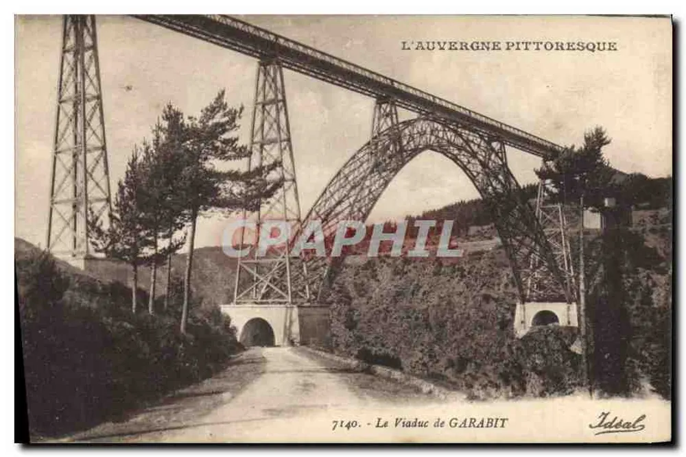 Der Viadukt von GARABIT — pittoreske Auvergne — Verleger Idéal, n° 7140 - Vorderseite