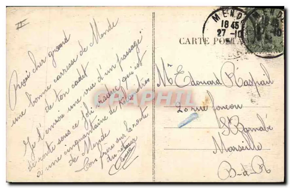 Garabit (Cantal) — Der Viadukt und das Tal der Truyère — unbekannter Verlag, Nr. 541 - Rückseite
