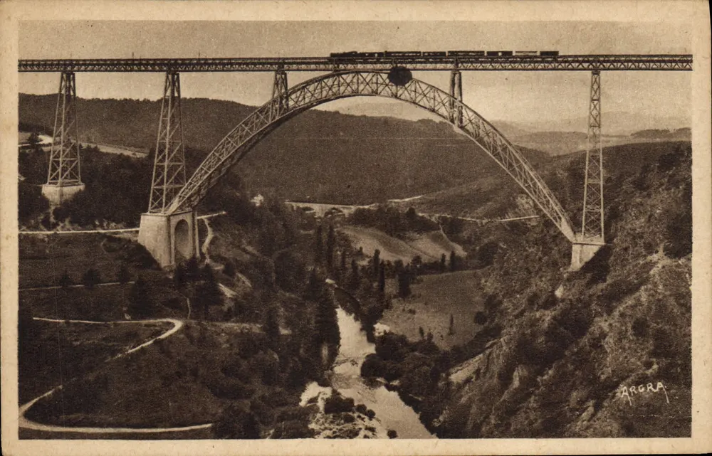Viadukt und Tal der Truyère — Garabit (Cantal) — ARGRA - Vorderseite