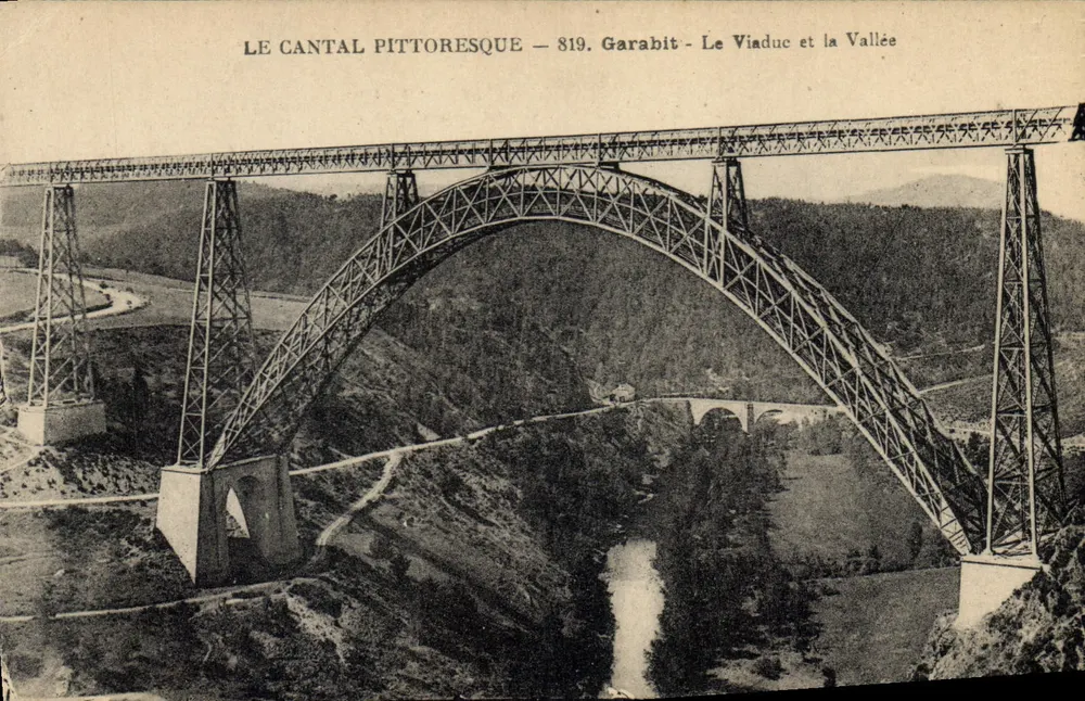Pittoreskes Cantal — 819. Garabit — Der Viadukt und das Tal - Vorderseite