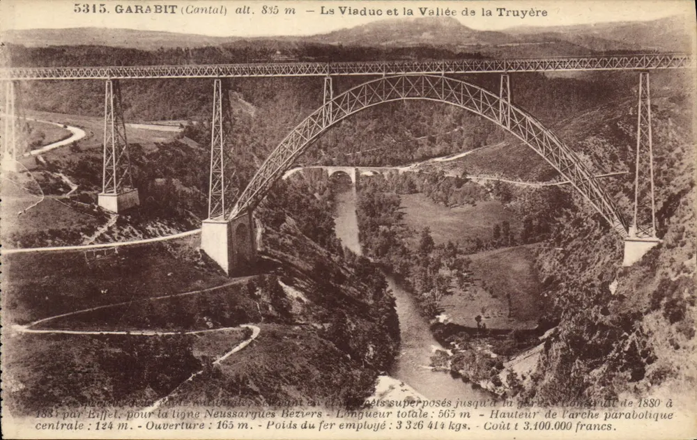 Garabit (Cantal) — Der Viadukt und das Tal der Truyère — Verlag: Editions d'Art Margerit, Le Puy - Vorderseite