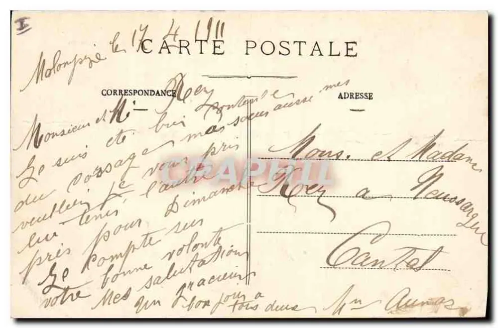 Pittoreskes Cantal — Garabit - Der Viadukt — Verleger L.B. LA, n° 818 - Rückseite