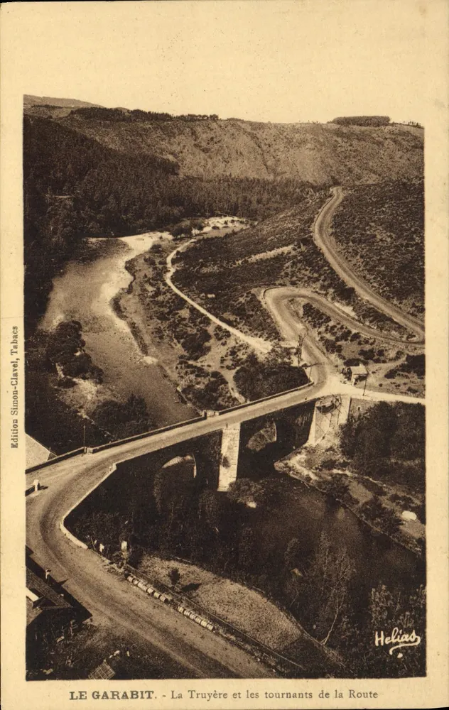 Le Garabit — Die Truyère und die Kurven der Straße — Éditions Simon-Clavel, Tabacs - Vorderseite