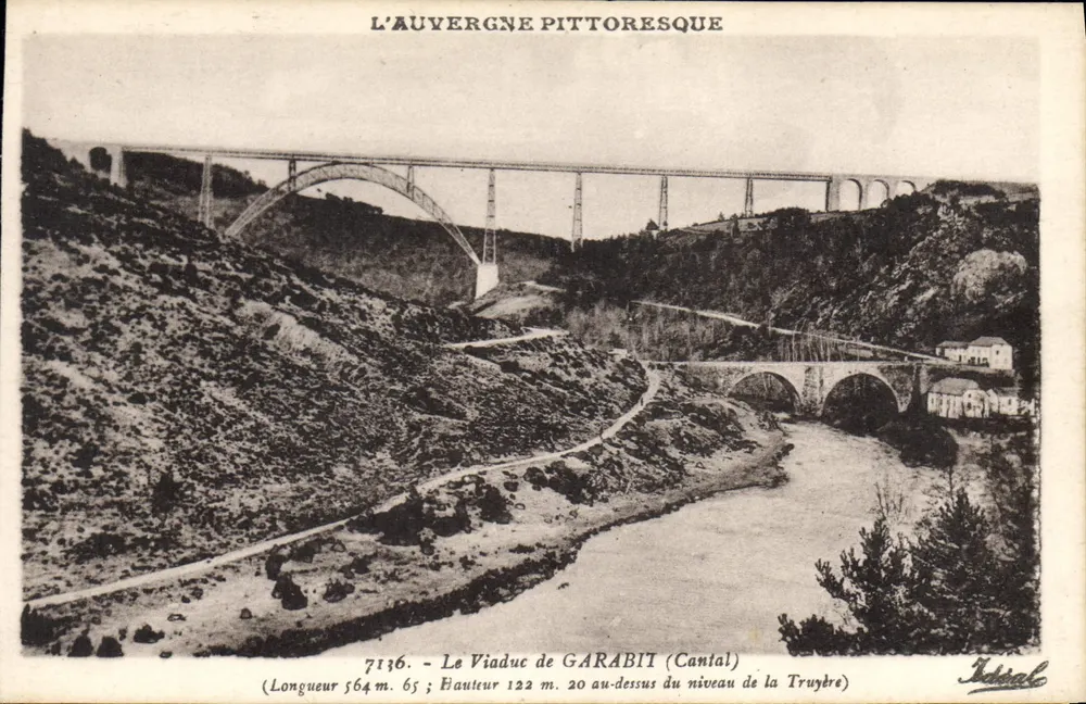 Der Viadukt von Garabit (Cantal) — Pittoreske Auvergne — 'Idéal' Editionen (Allier) - Vorderseite