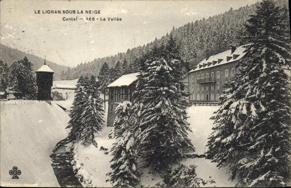Le Lioran unter Schnee — Cantal — 465 — La Vallée - Vorderseite