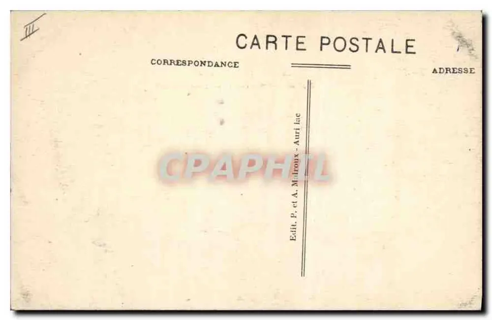 Le Lioran, Eingang zum großen Tunnel — Le Cantal Pittoresque — Nr. 3219 — Verlag Auriac - Rückseite