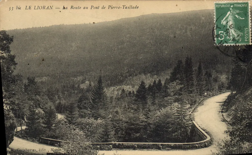 LE LIORAN — Die Straße zur Steinbrücke Pierre-Taillade — Corabettes, Verlag, Muret - Vorderseite