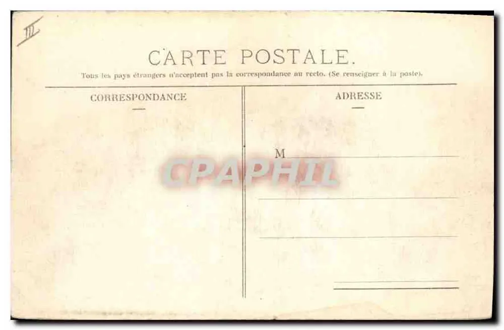 Cantal — Le Lioran Höhe — Grand Hôtel d'Orléans — Verlag E. Hirondelet, Paris, Nr. 293 - Rückseite