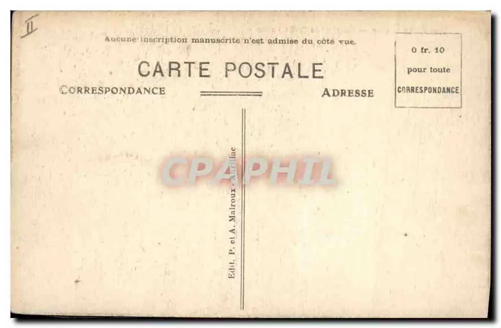 Lé Lioran — Hotel de la C° d'Orléans — Verleger P. et A. Mairroux - Rückseite