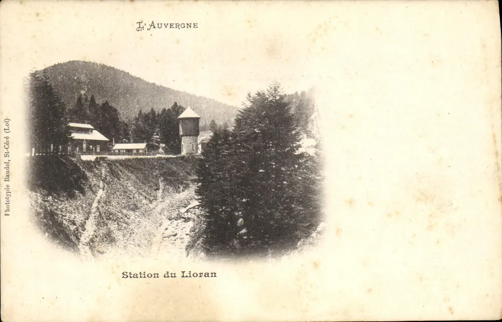 Estación del Lioran — Auvergne — Fototipia Baudel, St-Céré (Lot) - Anverso