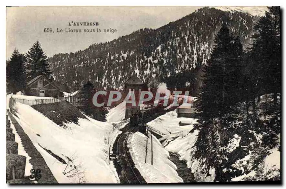 Le Lioran unter Schnee — Auvergne, Nr. 659 - Vorderseite