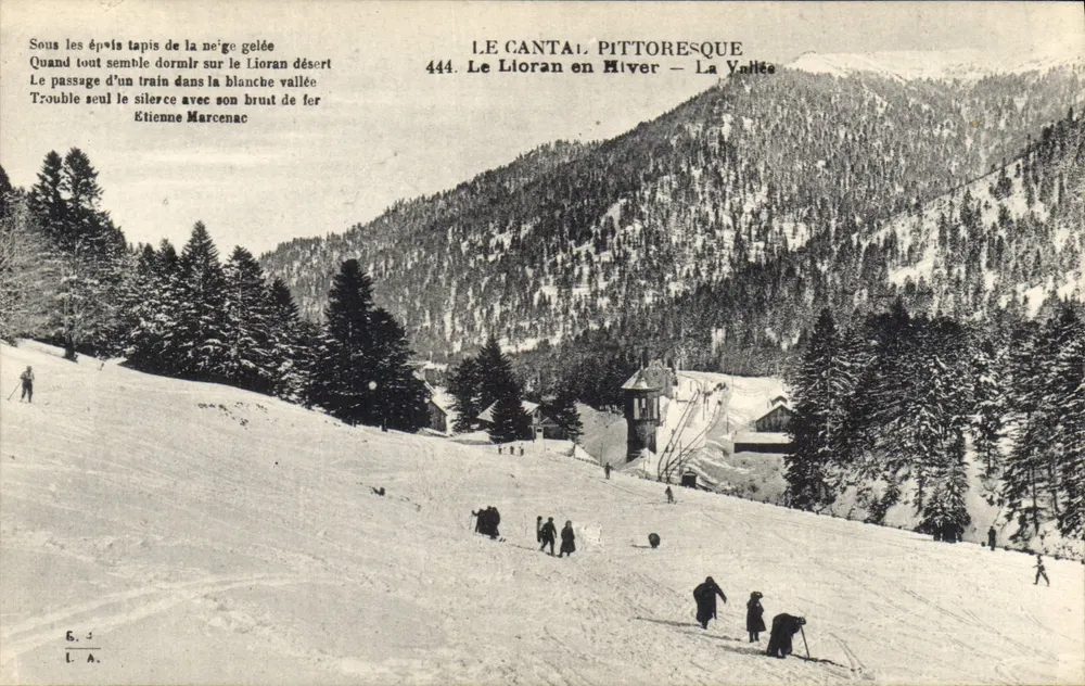 Le Lioran im Winter — Die Schlucht — Étienne Marcenac - Vorderseite
