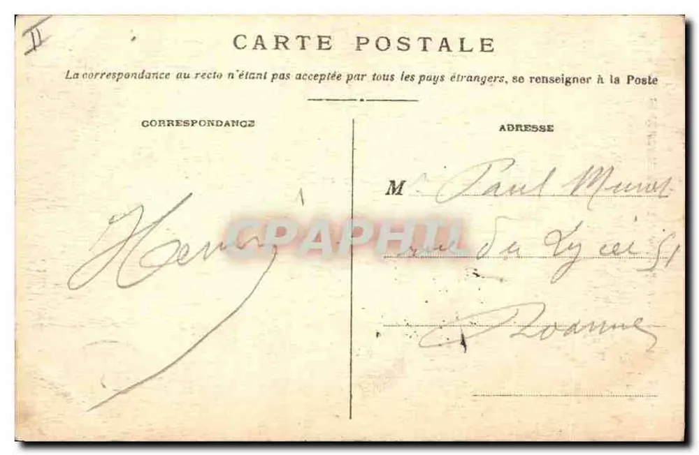 St-ÉTIENNE — Um canto do square Marengo — SEL, n°61 - Verso