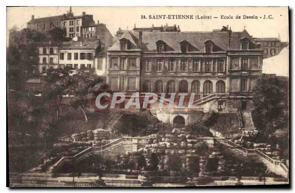 Saint-Étienne (Loire) — Escola de Desenho — J.C. - Frente